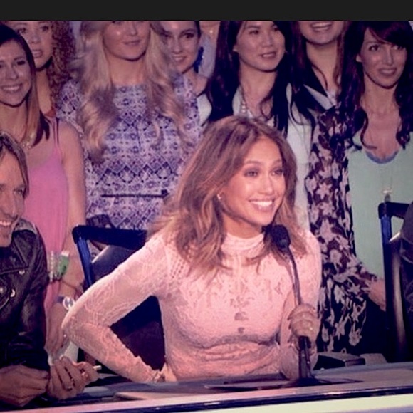 NWOT HOUSE OF CB LONDON STRET BODYCON DRESS LACE APPLIQUÉ BLUSH M ASO JLO CELEBS - Picture 3 of 16